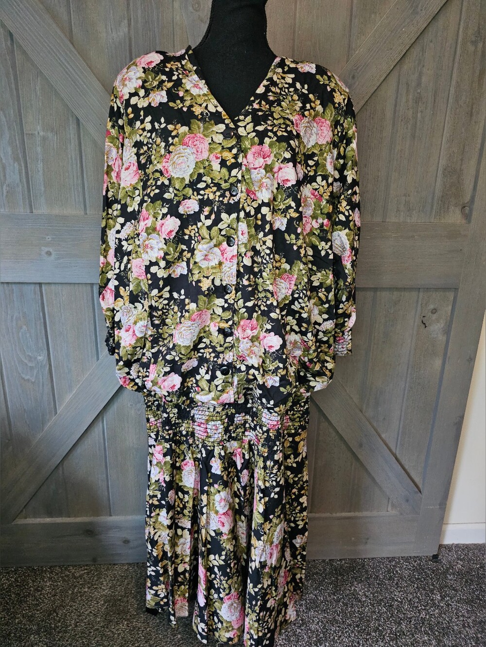 Vintage Tabby 2 Floral Dress sz 22
